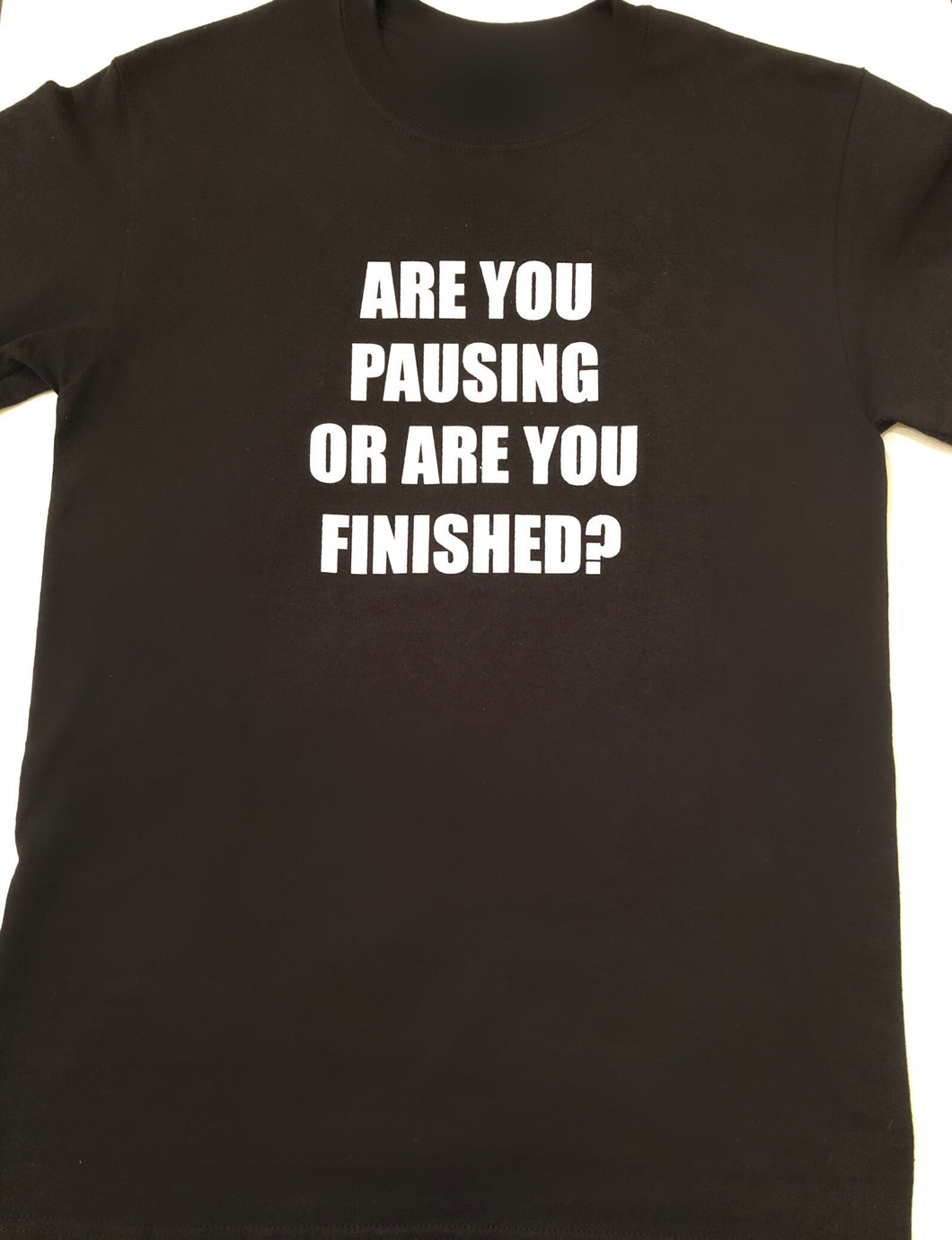 Pausing or Finished T Shirt Male